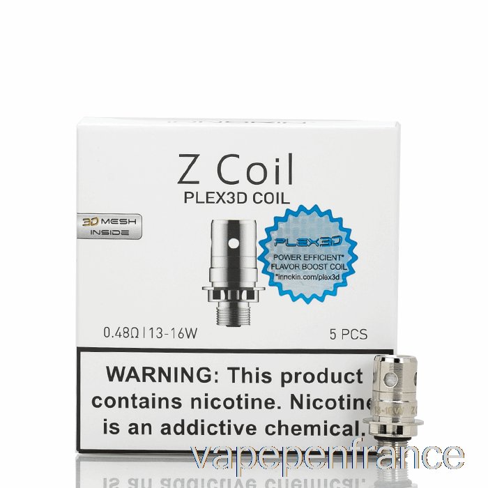 Bobines De Remplacement Innokin Z Bobines Zénith De 0,48 Ohm [plex3d] Stylo Vape